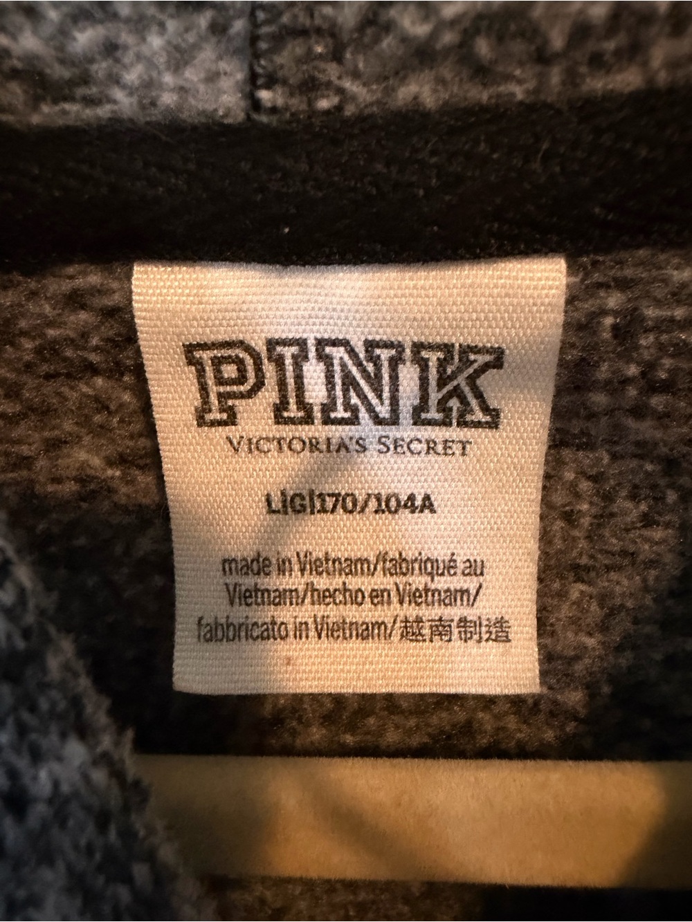 PINK Victoria's Secret Gray Heather Pullover Hoodie - Picture 3 of 5